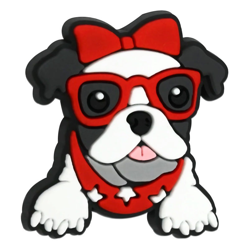 Wholesale Random 100pcs/pack  Cute pet dog beaded bracelet Focal Beads