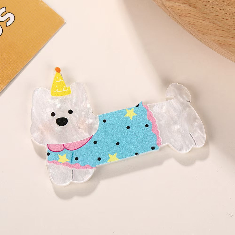 Wholesale 10pcs Cartoon cats and dogs Acrylic Flatback