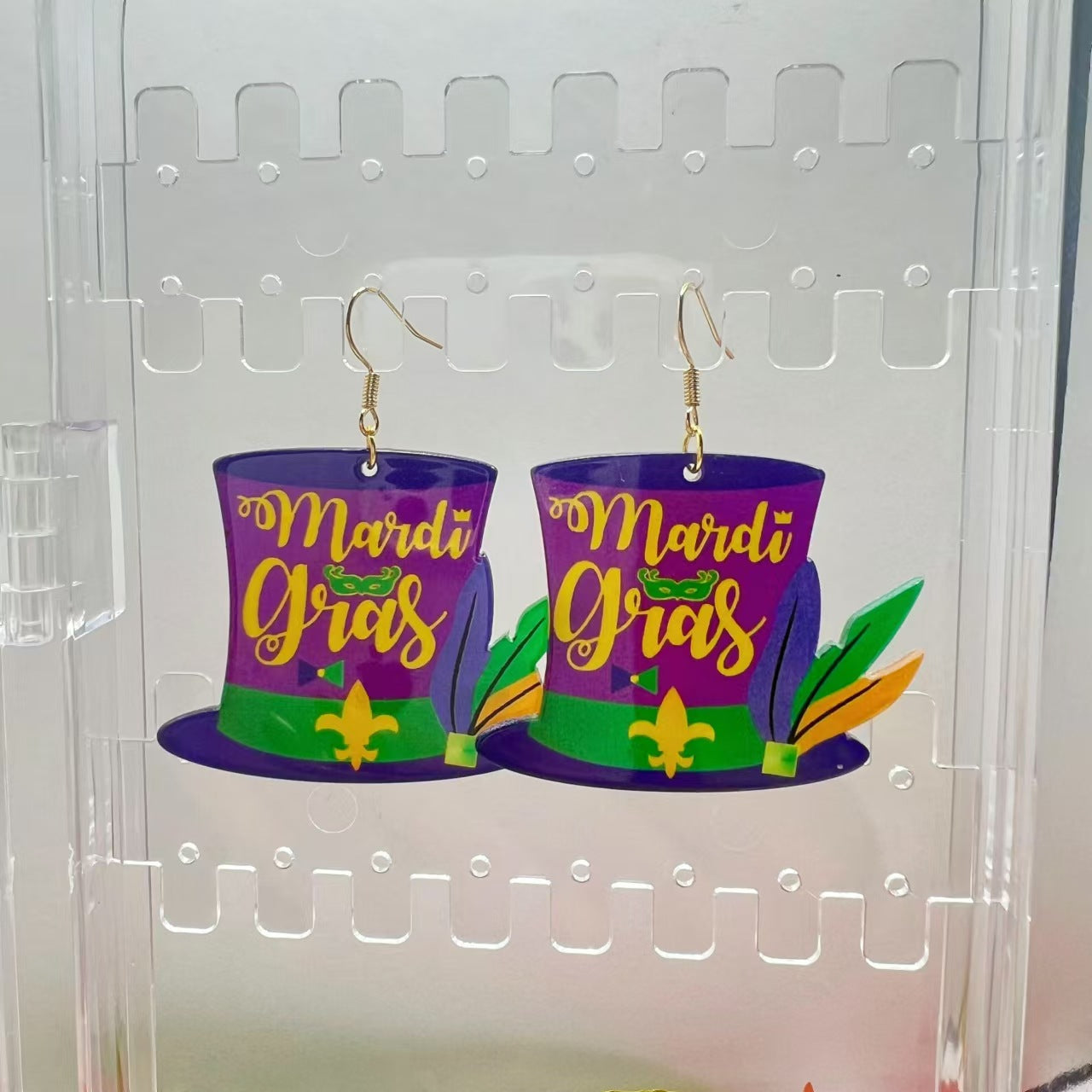 Wholesale Carnival Personality Earrings Wholesale Diamond Water Drop Hat Various Geometric Earrings