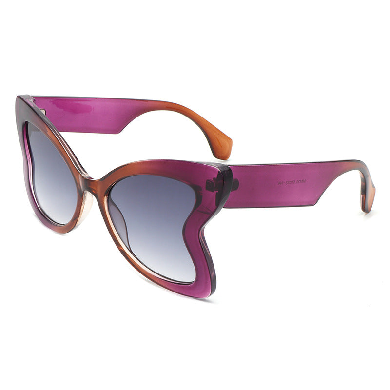 Wholesale Butterfly Shaped PC Sunglasses