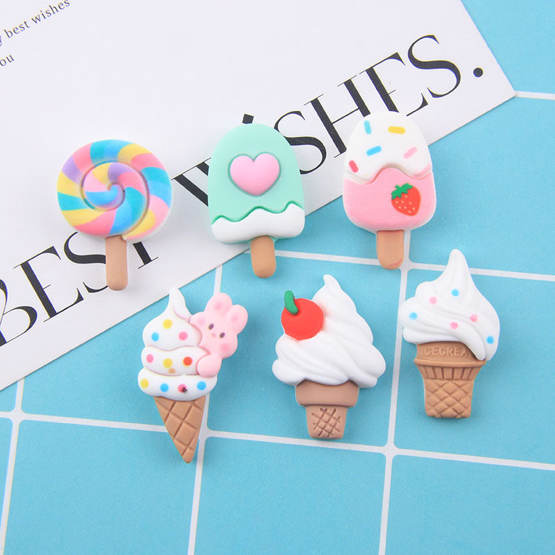 Wholesale Cartoon Summer Cones Ice Cream Resin Cream Phone Case
