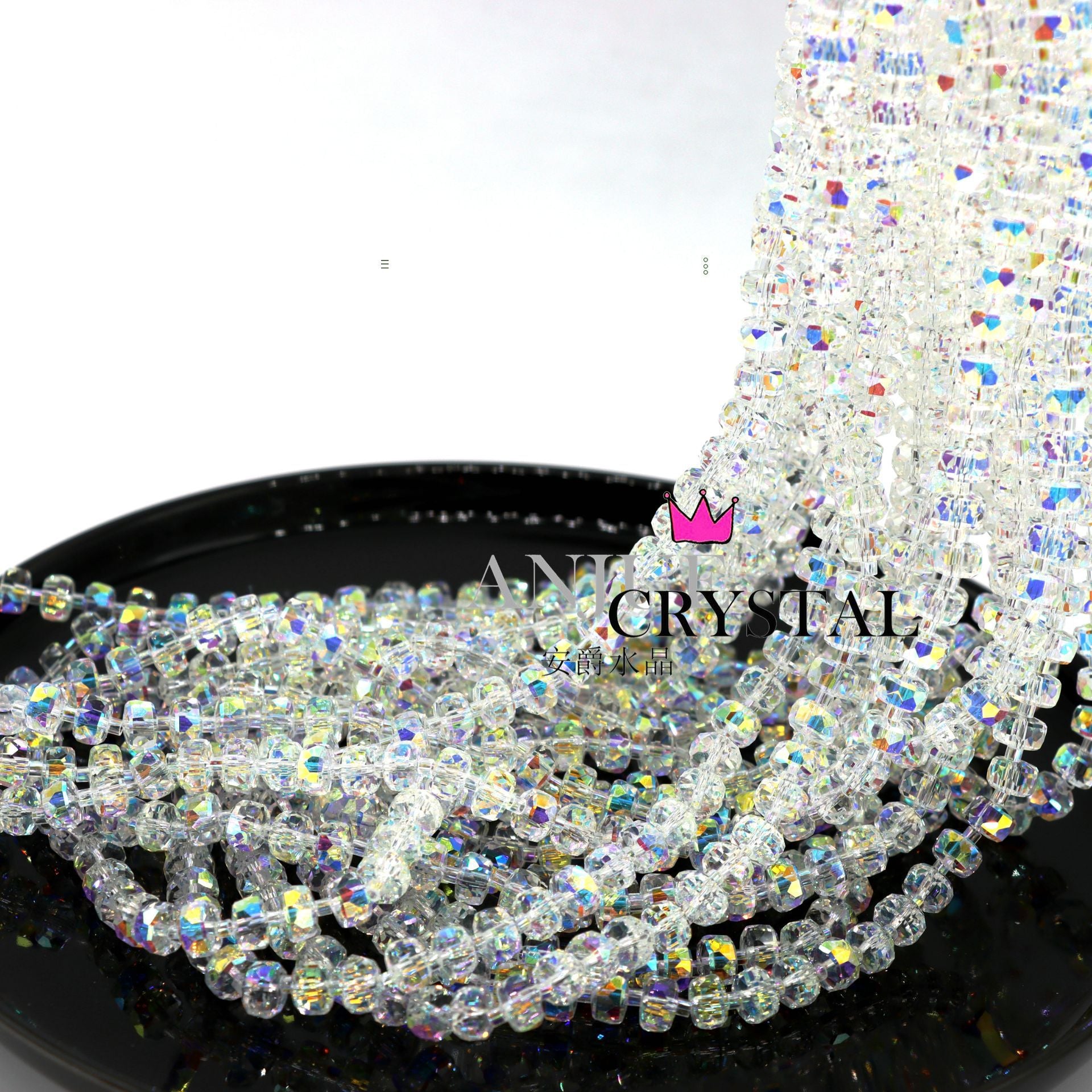 Wholesale 8mm Wheel Beads Crystal Beads