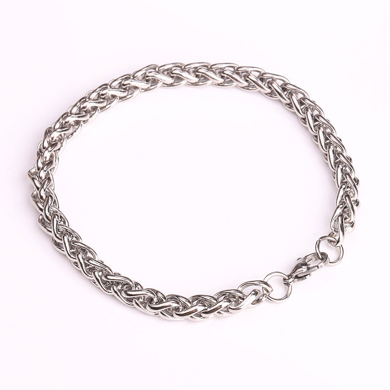 Wholesale Stainless Steel Keel Fashionable and Personalized Hip-hop Titanium Steel Bracelet
