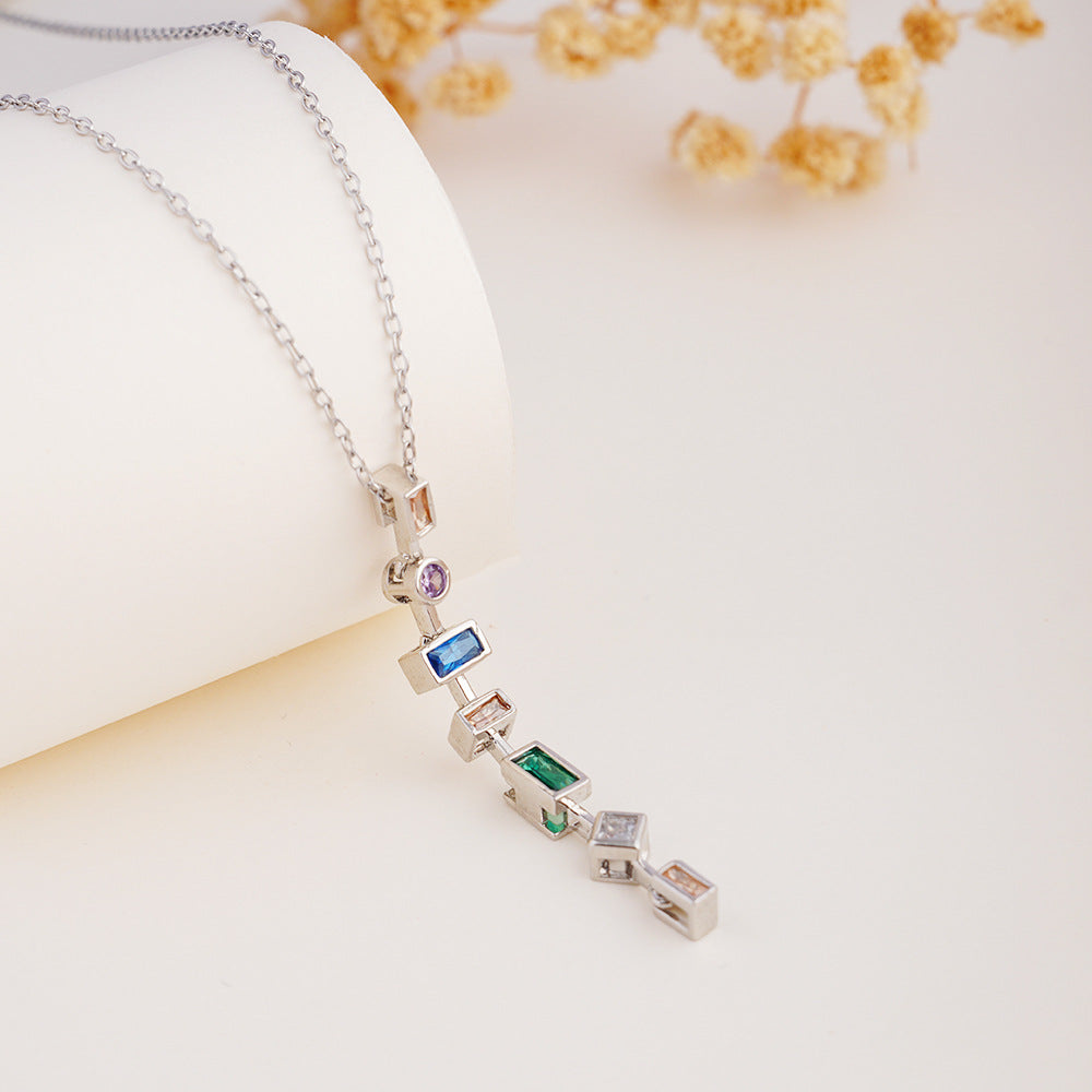 Wholesale Necklace for Women Zircon Tassel Butterfly Pendant Light Luxury Choker