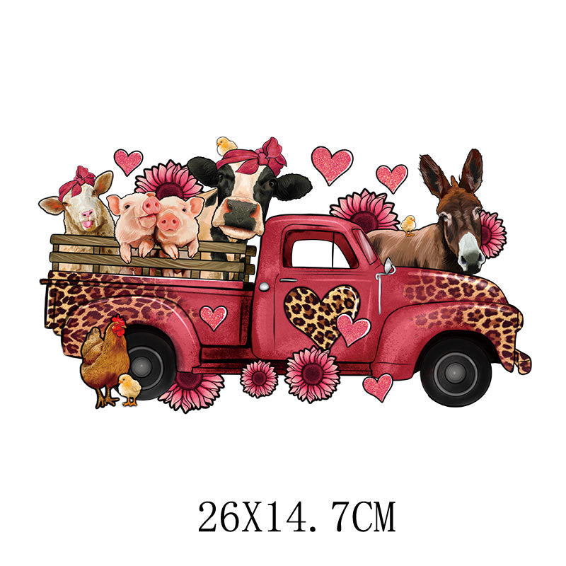 Wholesale Pink Valentine' s Day Heat Transfer   UV DTF Ready to Press Transfers Wraps