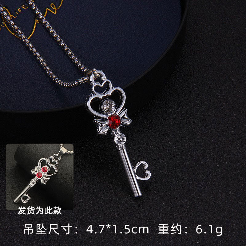 Wholesale Love Key Diamond Necklace