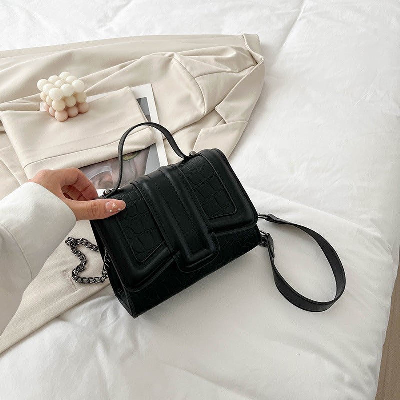 Wholesale Fashion Casual Chain Solid Color Hand-held Shoulder Crossbody Small Square Bag