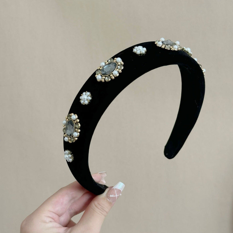 Wholesale Autumn and winter fashion sparkling diamond temperament headband