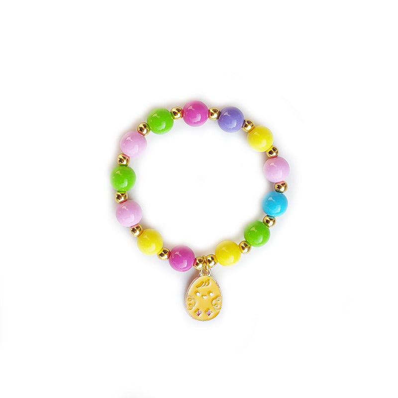 Wholesale Easter Egg Acrylic Beaded Accessories  Bracelet