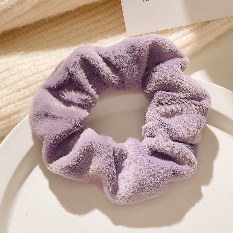 Wholesale Autumn and Winter Retro Plush Hair Ties