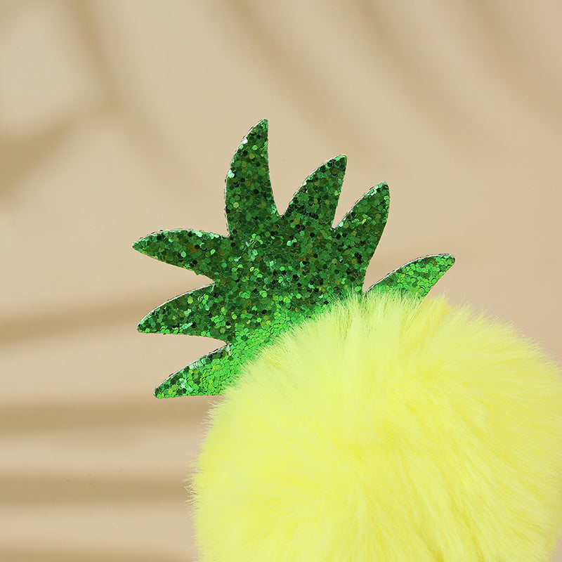 Wholesale Cute Plush Cartoon Pineapple Ballpoint Pen