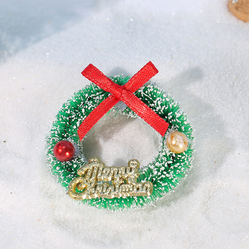 Wholesale Christmas decoration micro landscape snow scene resin ornaments