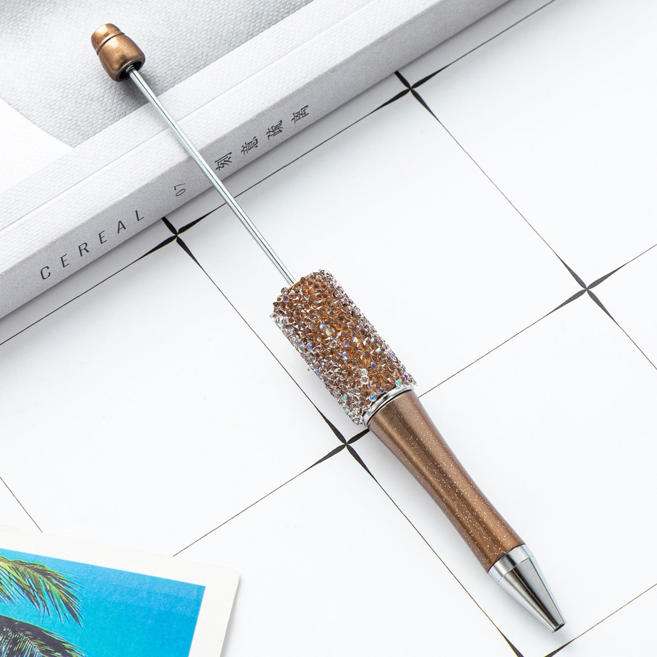 Wholesale DIY sugar beaded pen rhinestone ballpoint beadable pen
