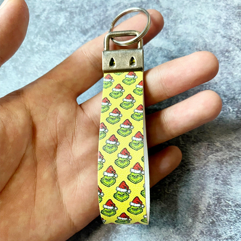 Wholesale Christmas Leather Keychain