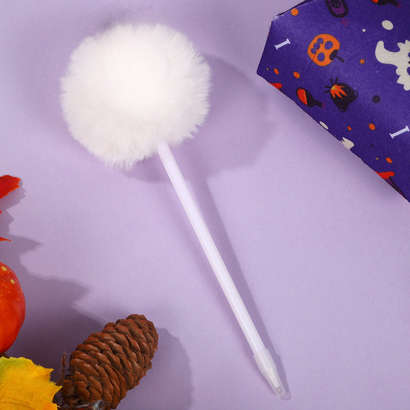 Wholesale Candy Color Hair Ball Pens