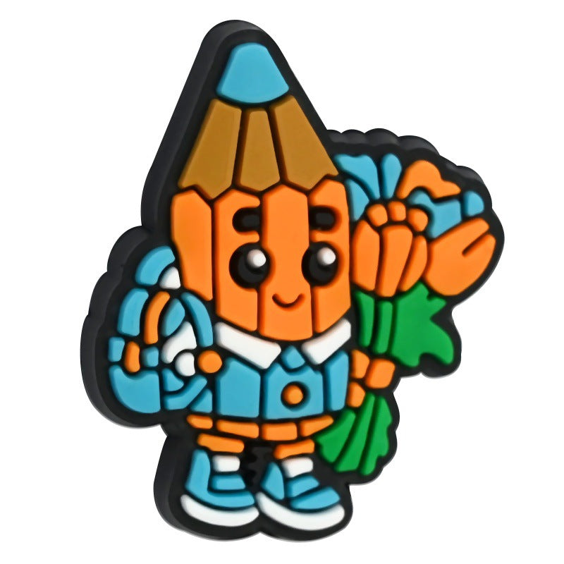 Wholesale Random 100pcs/pack  Back-to-School Series Student Stationery  Focal Beads