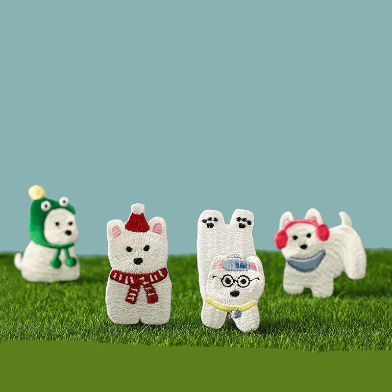 Wholesale CuteDog Embroidery Sticker  DIY Patches