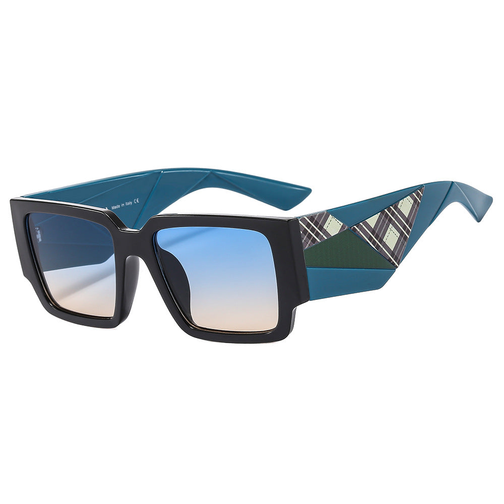 Wholesale Square Frame Wide Rim PC Sunglasses