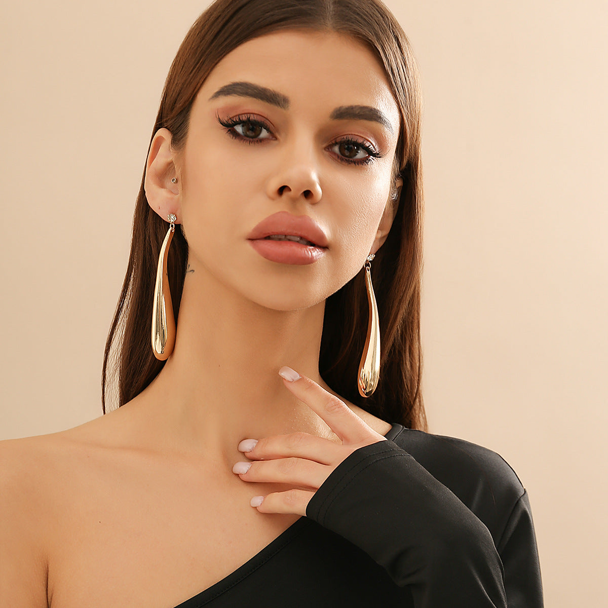 Wholesale Exaggerated Water Drop Punk Style Alloy Necklaces