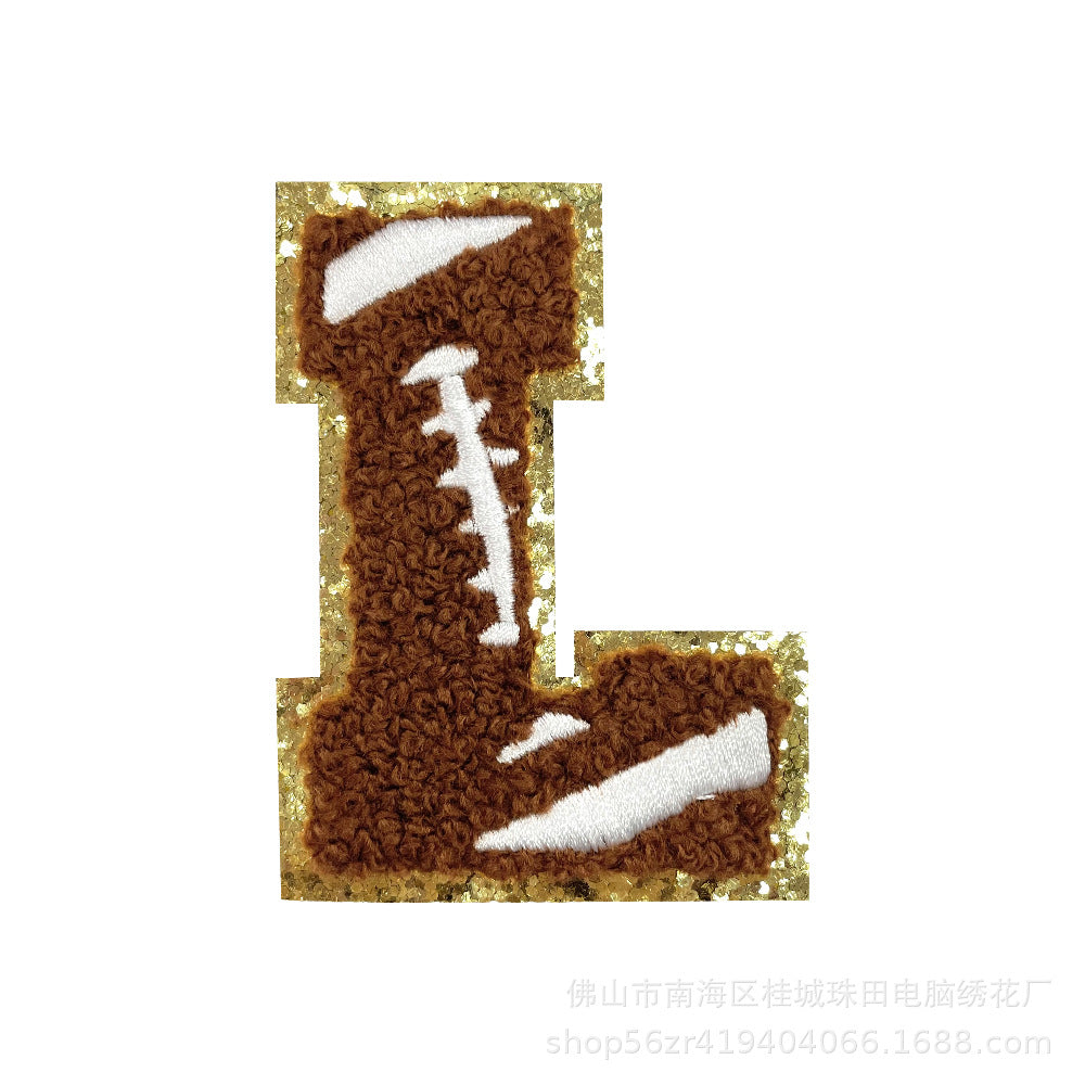 Wholesale Teacher S Day Chenille Embroidered Letter Bow Patch Set Self Adhesive Iron On DIY Decor For Shoes And Hats