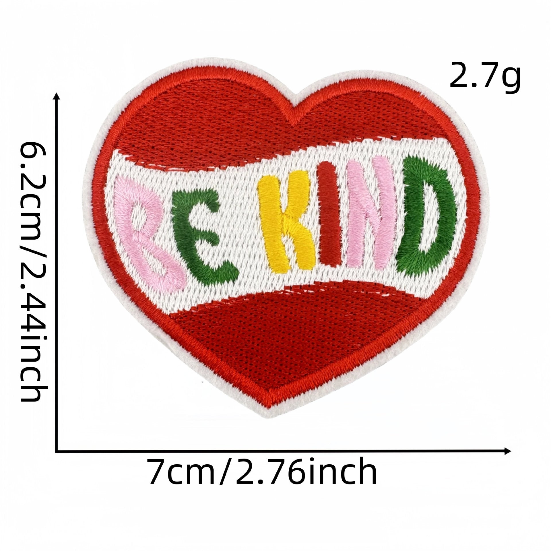 Wholesale Colorful and kind English word embroidery DIY patches