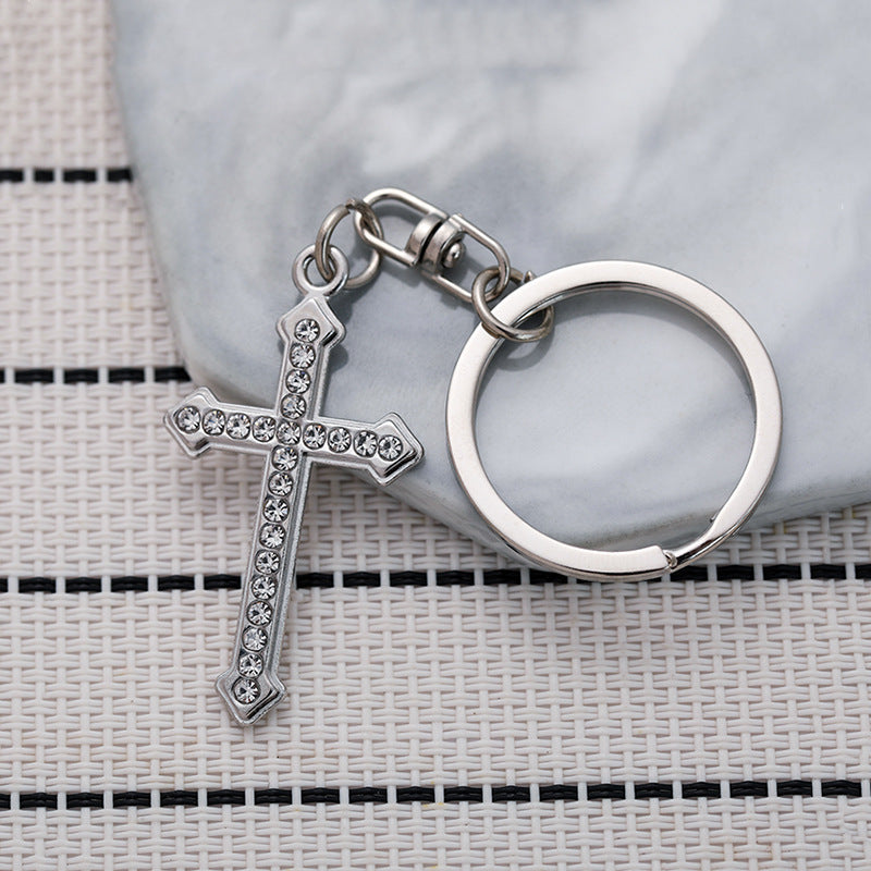 Wholesale Diamond Cross Keychain