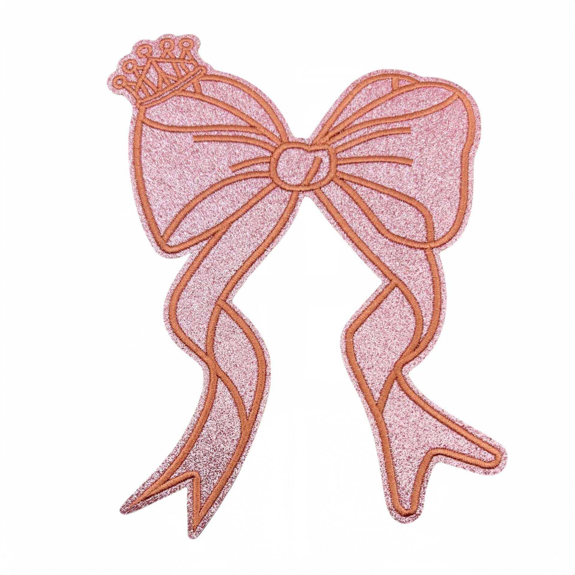 Wholesale Glitter Bowknot Cloth Appliques Embroidery Accessories