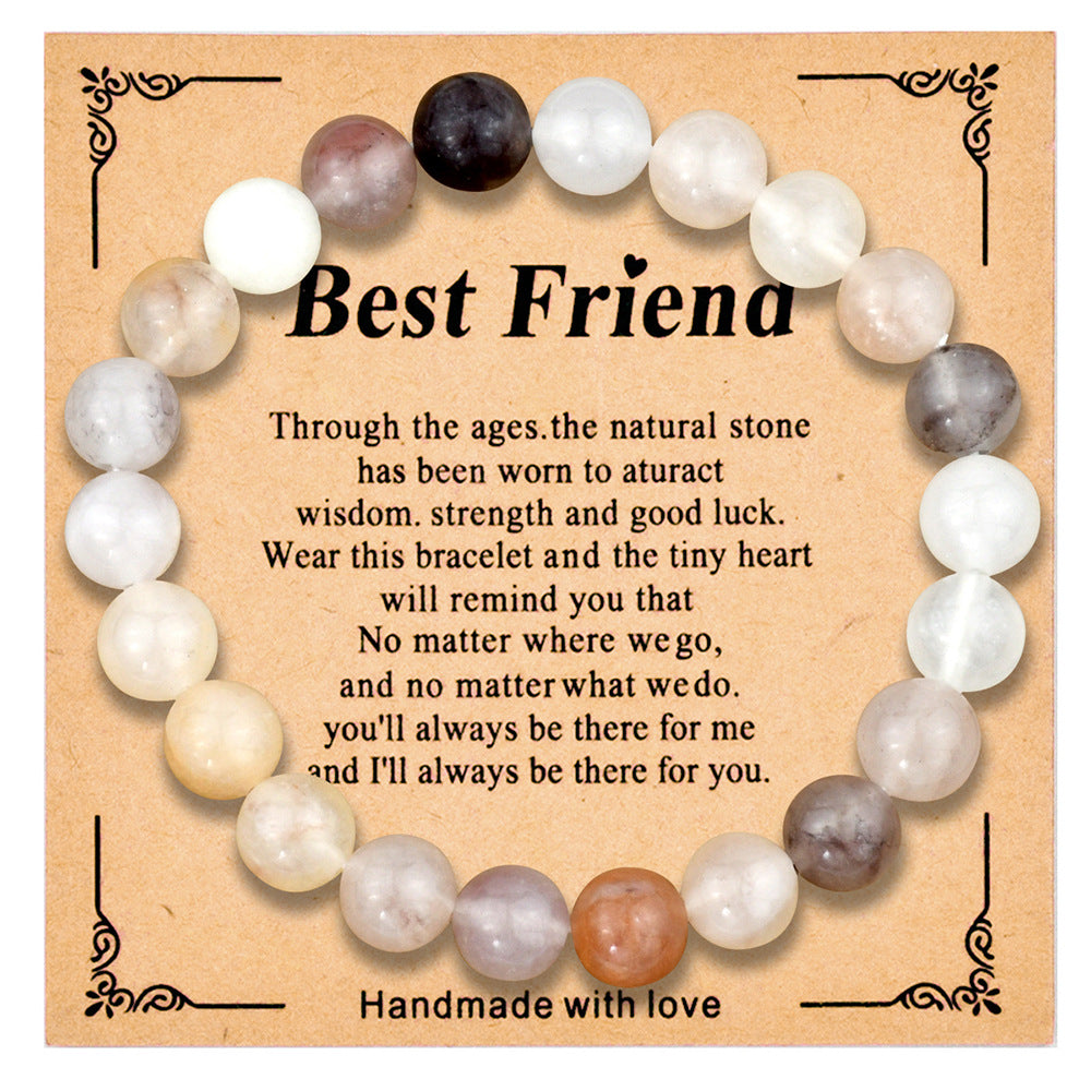 Wholesale  8mm colorful crystal beaded bracelet