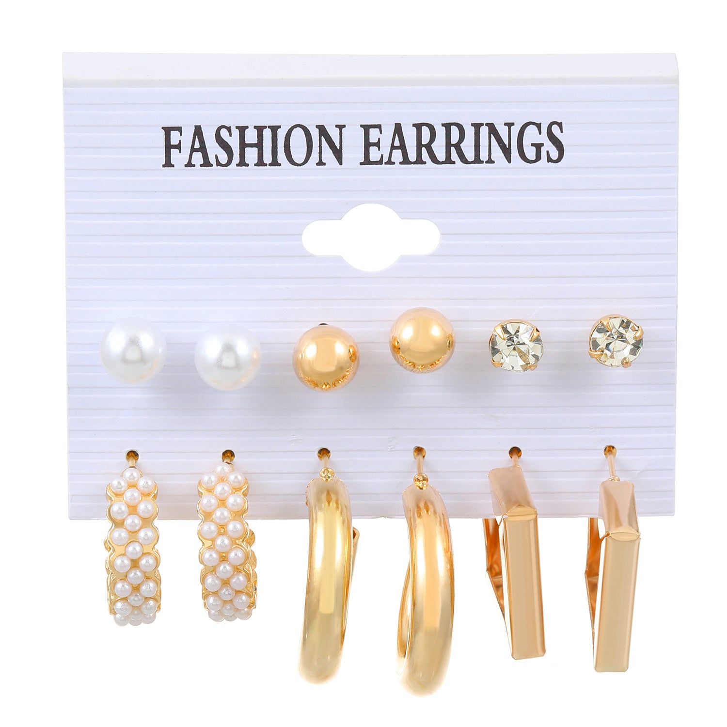 Wholesale Butterfly Pearl Alloy Earrings Set Combination