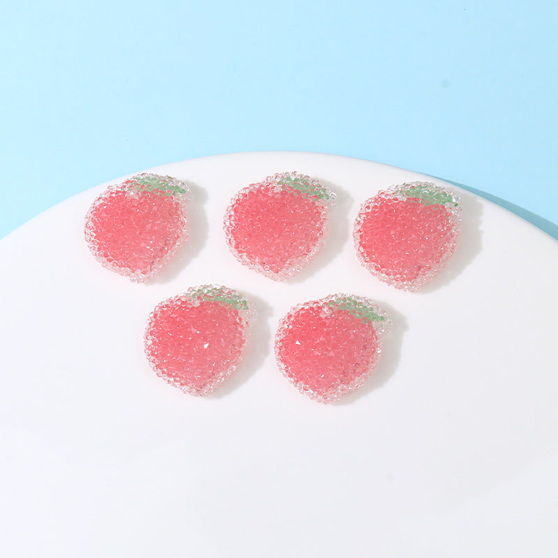 Wholesale Peach DIY Ornaments Accessories Beads