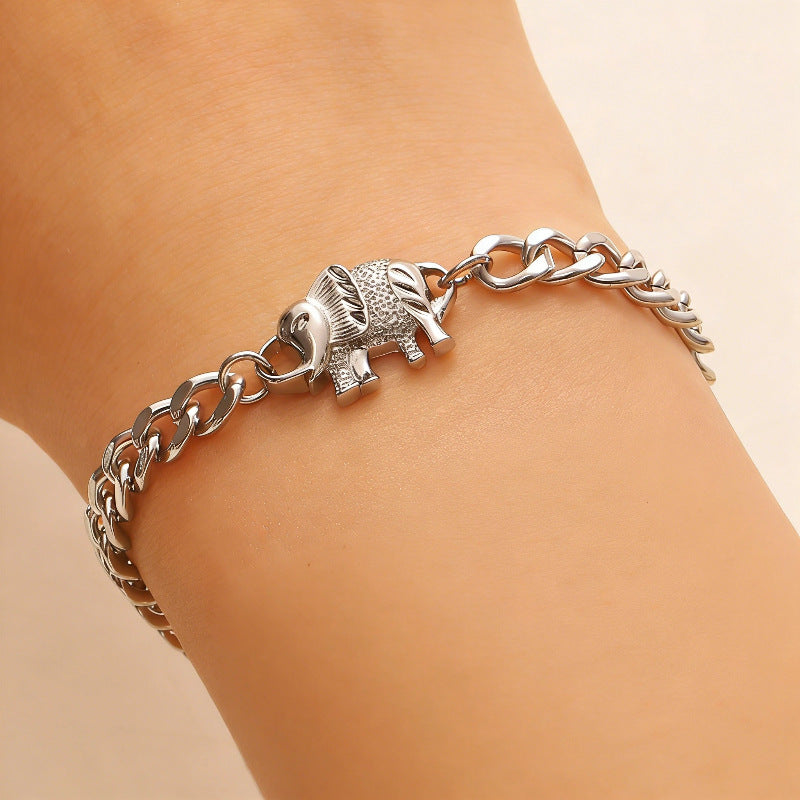 Wholesale  Elephant Mother and Baby Creative Animal Earrings Women Mother' s Day