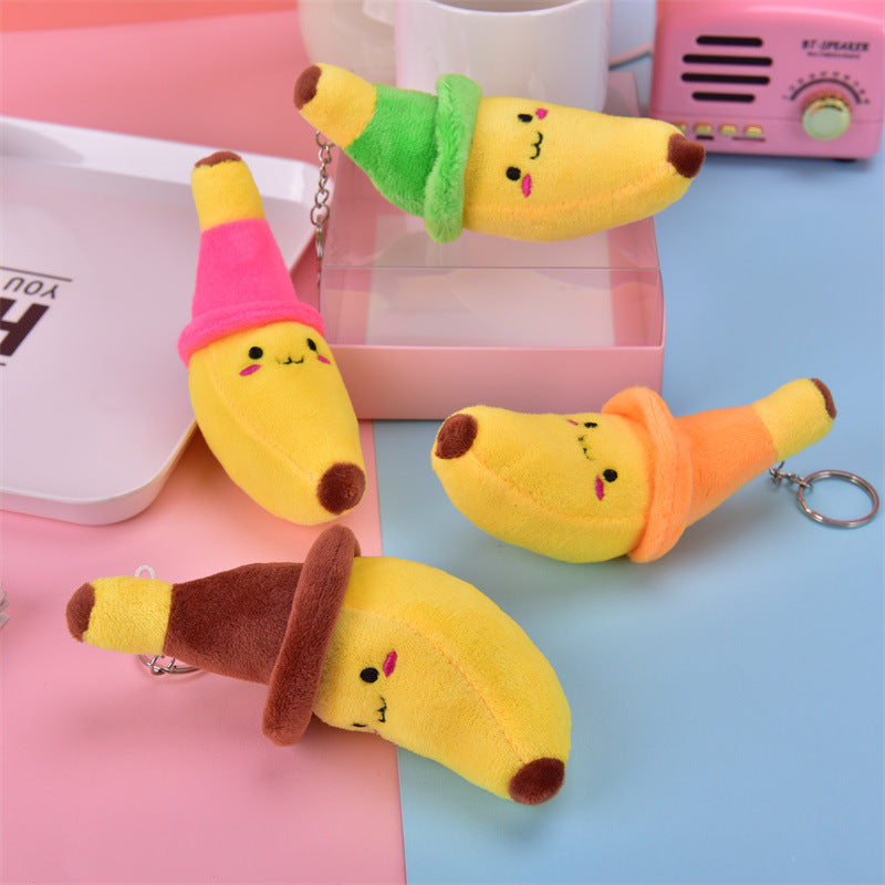 Wholesale Banana Plush Doll Pendant Keychain