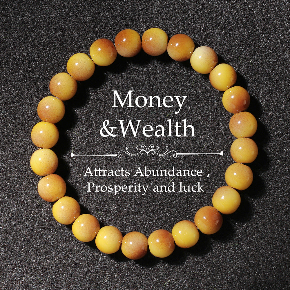 Wholesale Glass  Dopamine Imitation Tiger Eye  Bracelet