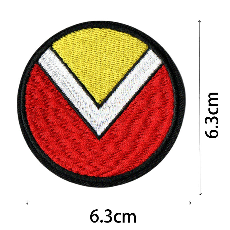 Wholesale Chic Pirate Embroidered Patch Set 9 Round Badges For Coats And Bags Fashion Accessory For DIY