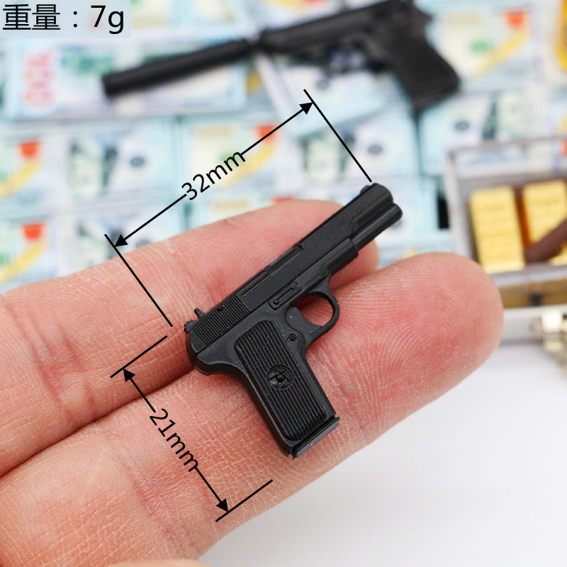 Wholesale Dollhouse1:12 miniature food toy model scene doll house accessories mini toy gun