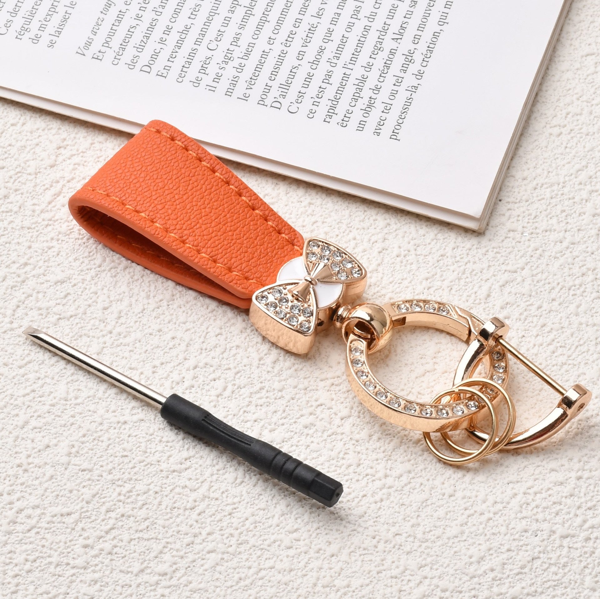 Wholesale Diamond Bow Bracelet Keychain