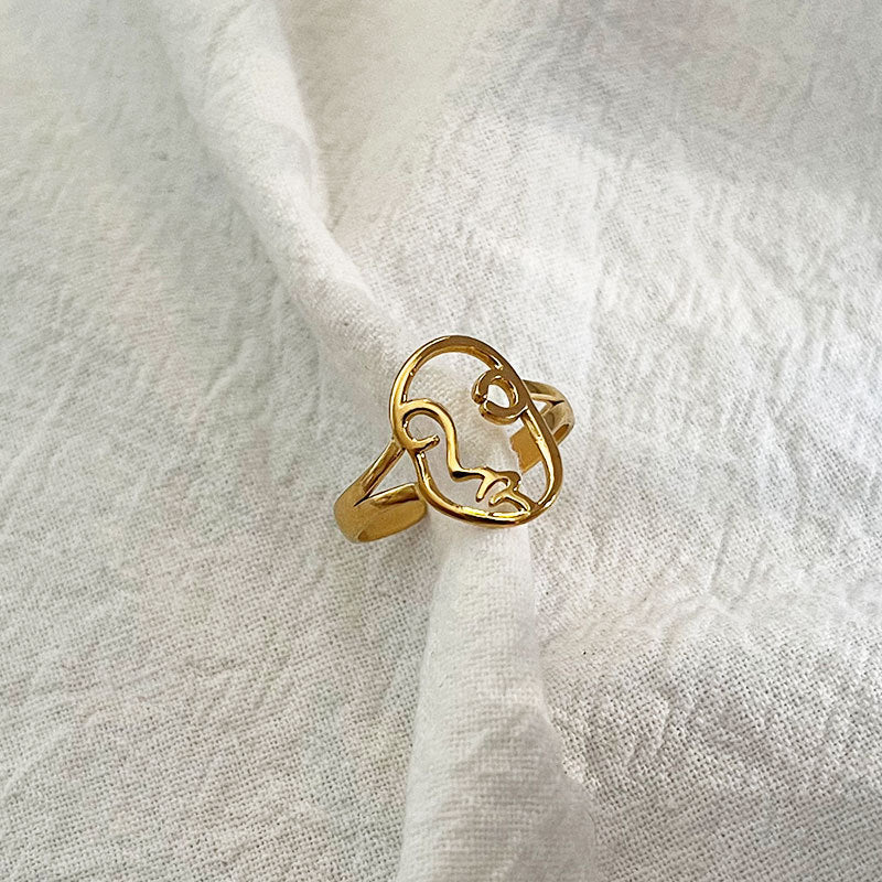 Wholesale Adjustable face mask for opening Titanium Steel Rings