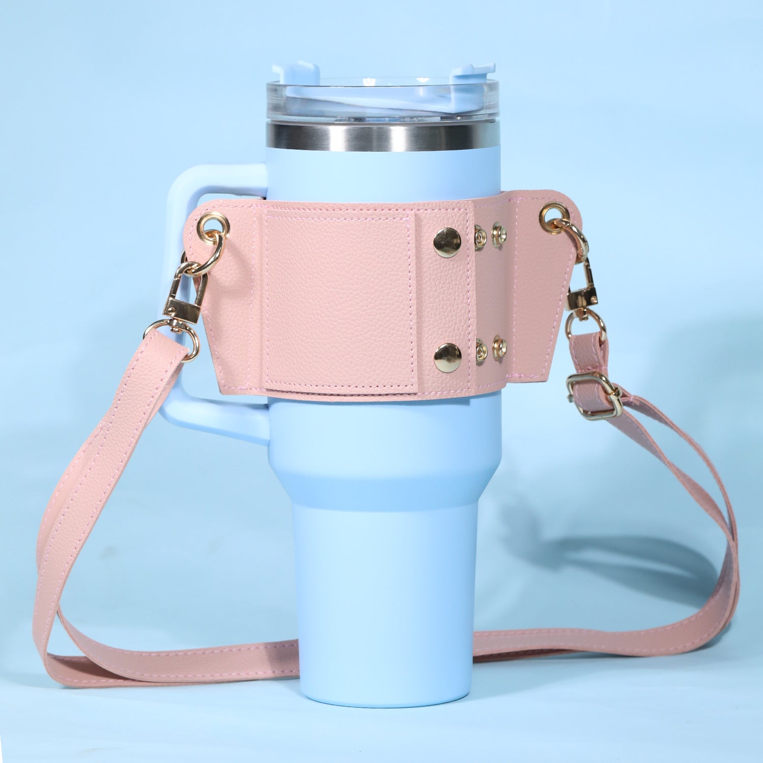 Wholesale 40oz Ice Cup Cover PU Leather Adjustable Crossbody Cup Accessories