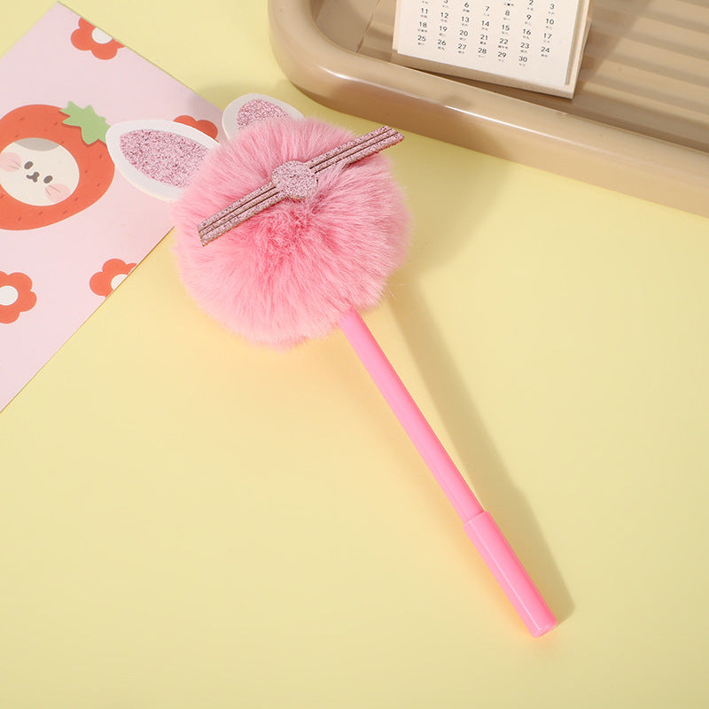 Wholesale Cartoon Cute Cat Fur Ball Pens