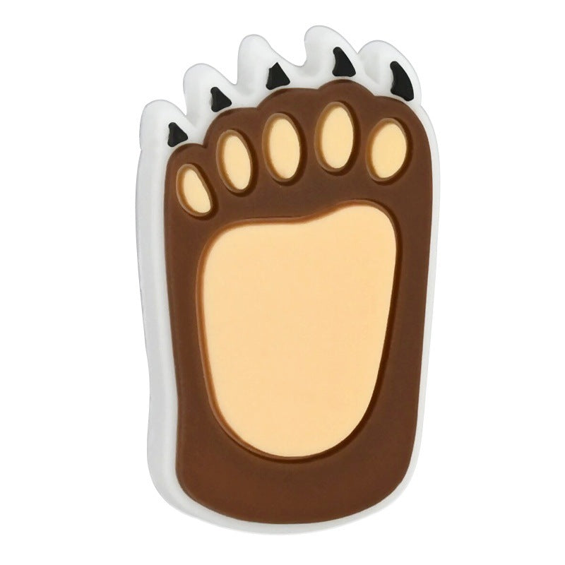 Wholesale Random 100pcs Animal Footprint Cartoon Focal Beads