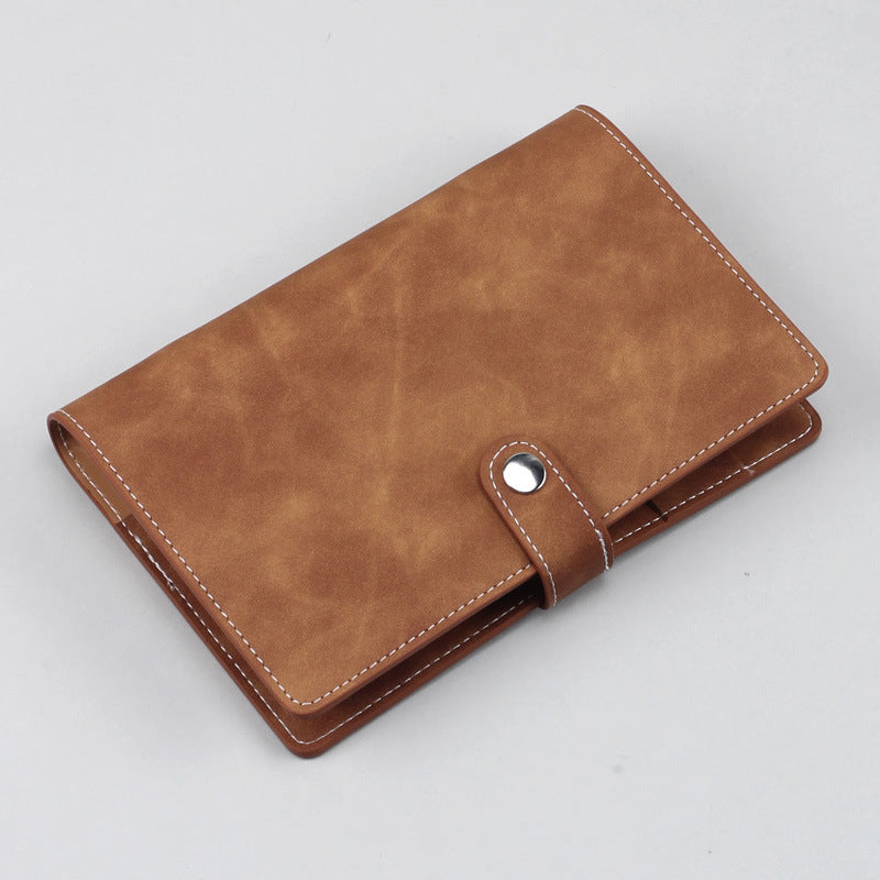 Wholesale A6 Loose Leaf Ledger Soft Leather Notebook