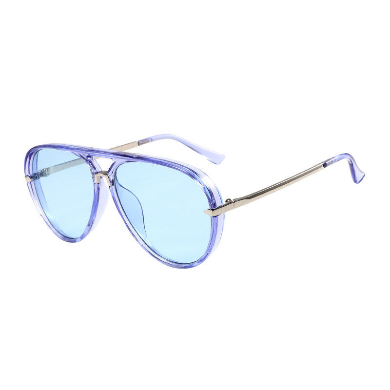 Wholesale riding men' s and women' s fashion large frame  glasses trend vintage sunglasses