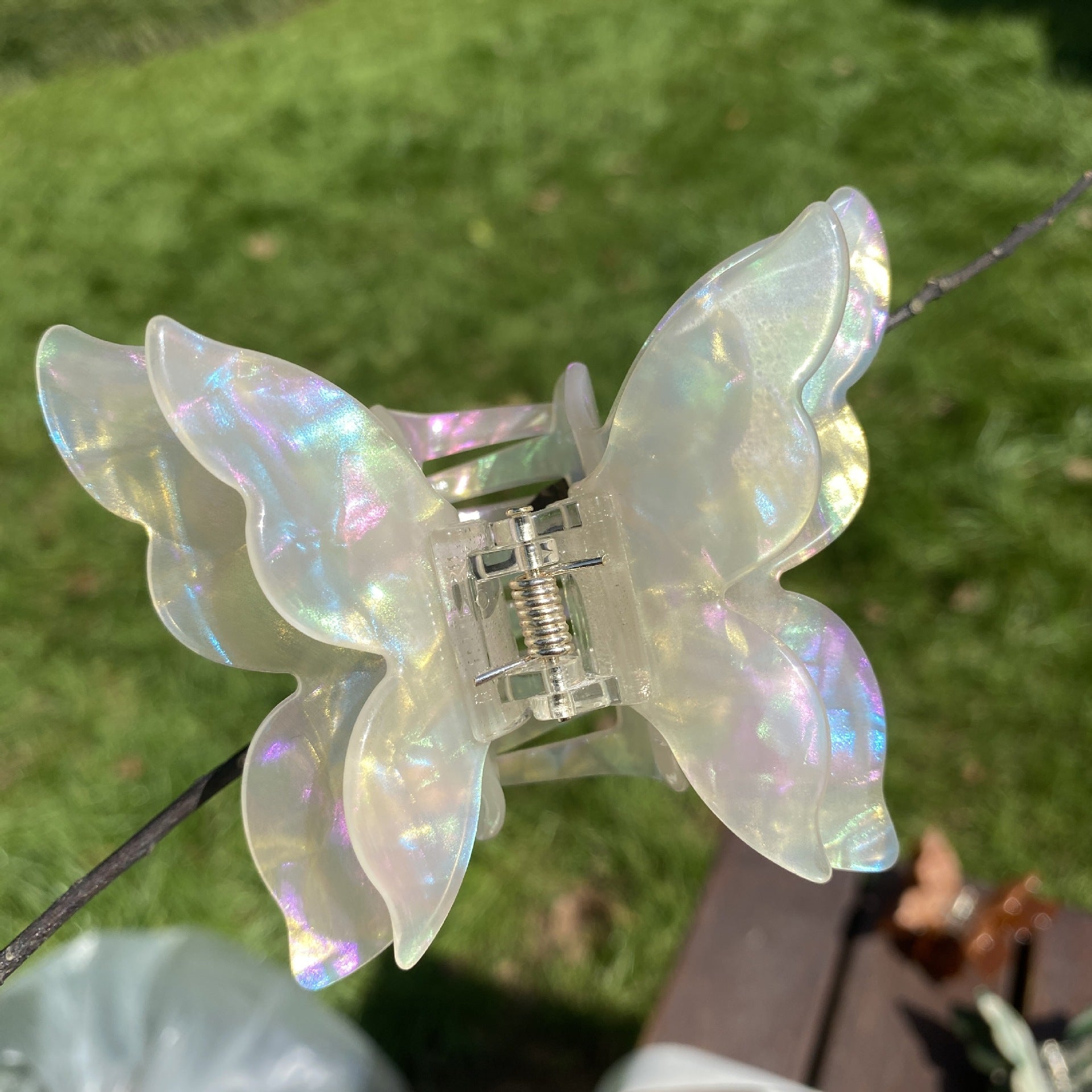 Wholesale Acetate Double Layer Colorful Hair Clips