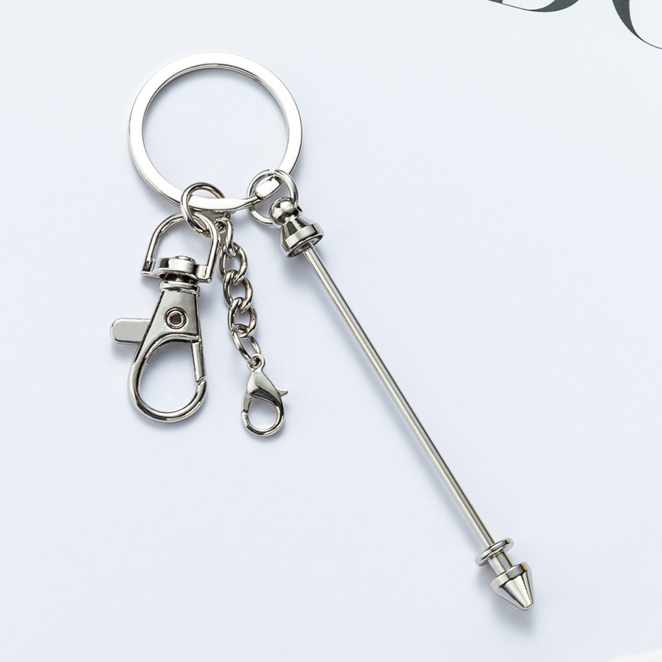 Wholesale's New Bead DIY Multi-color Metal Handmade Keychains