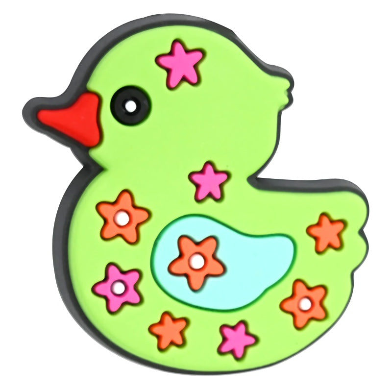 Wholesale Random 100pcs/pack   Cartoon duck beaded  Focal Beads