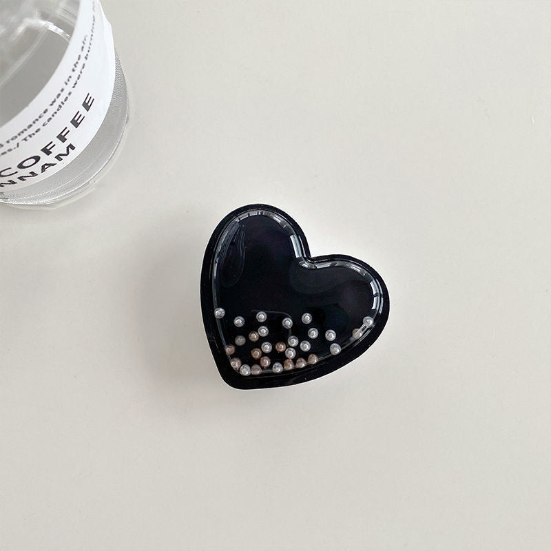 Wholesale Plastic Love Quicksand Airbag Mobile Phone Holder