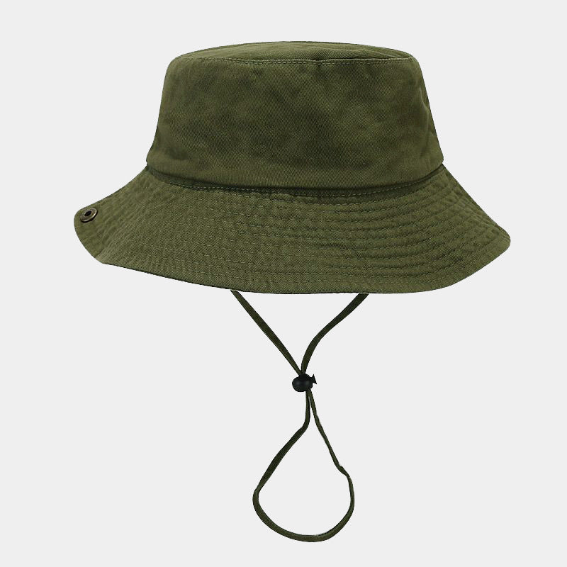 Wholesale  Patchwork Solid Color Wide-Brimmed Bucket Hat  Sun Hat