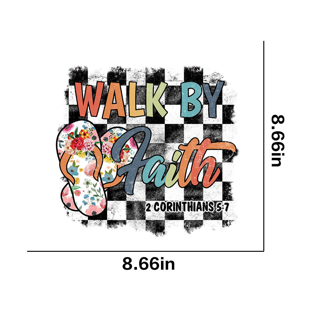 Wholesale 10pcs Beach slippers pineapple coconut trees UV DTF Ready to Press Transfers Wraps