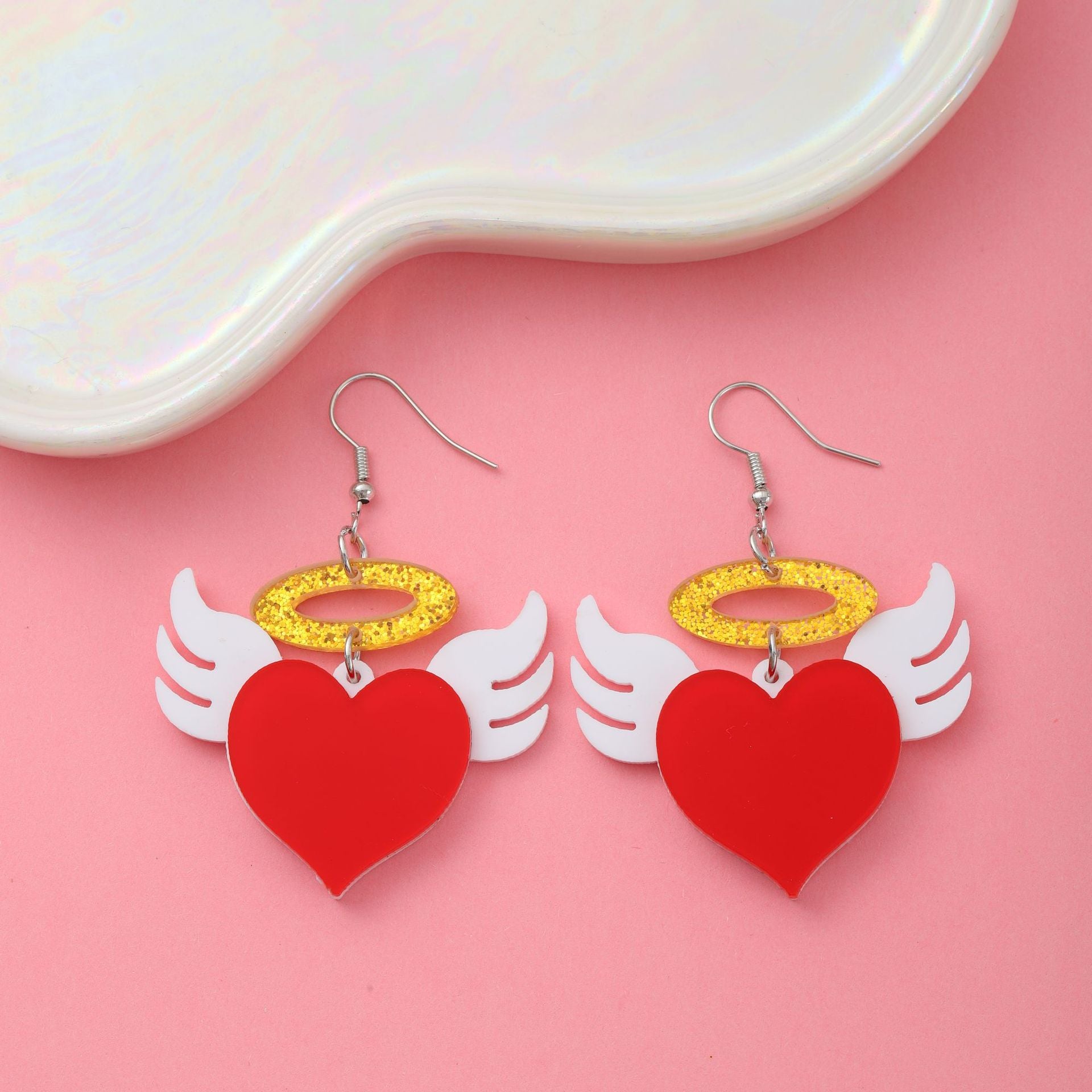 Wholesale  Valentine' s Day  Love Sky Wings   Elegant Earrings
