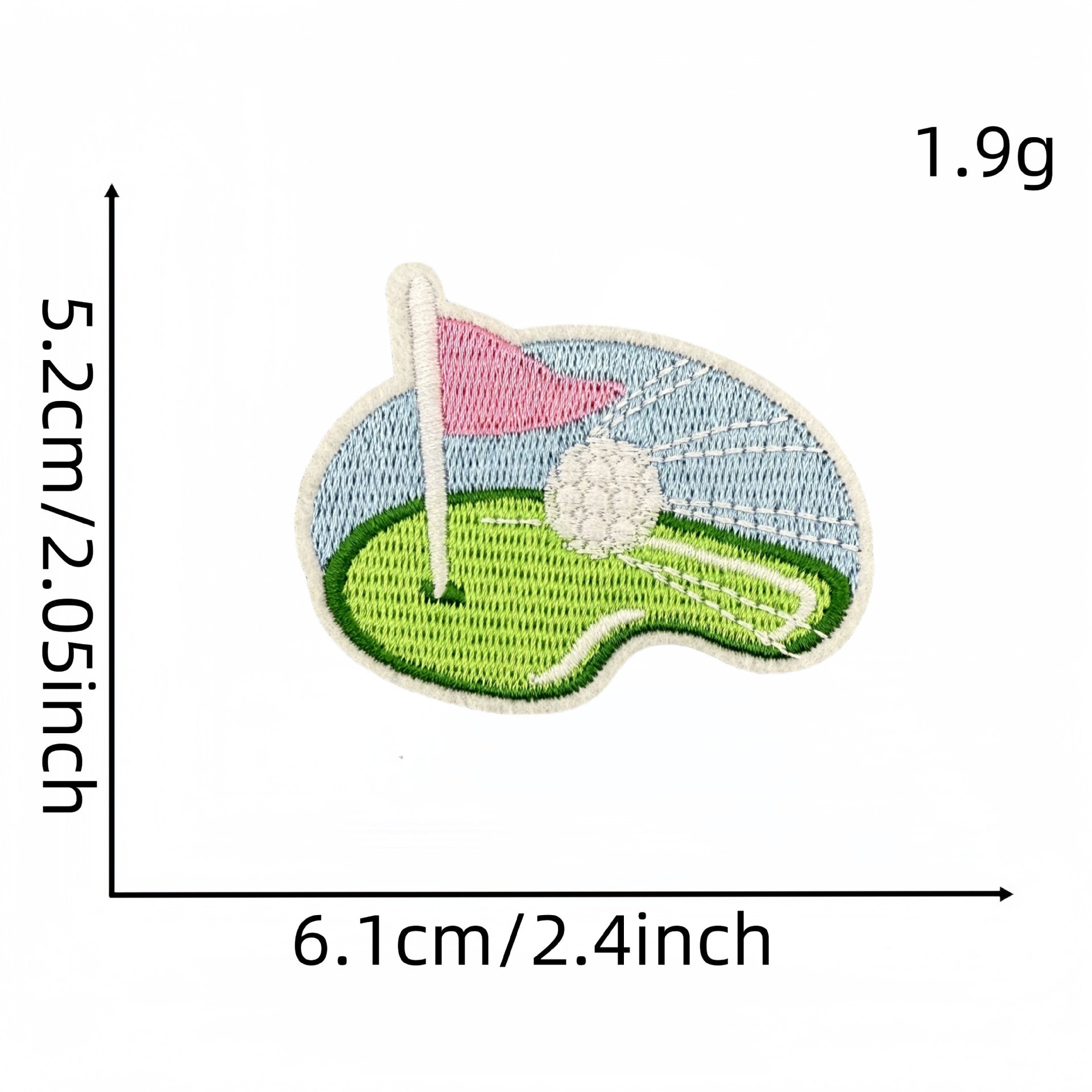 Wholesale Cartoon Sports Golf Pink Series Embroidery DIY Patches